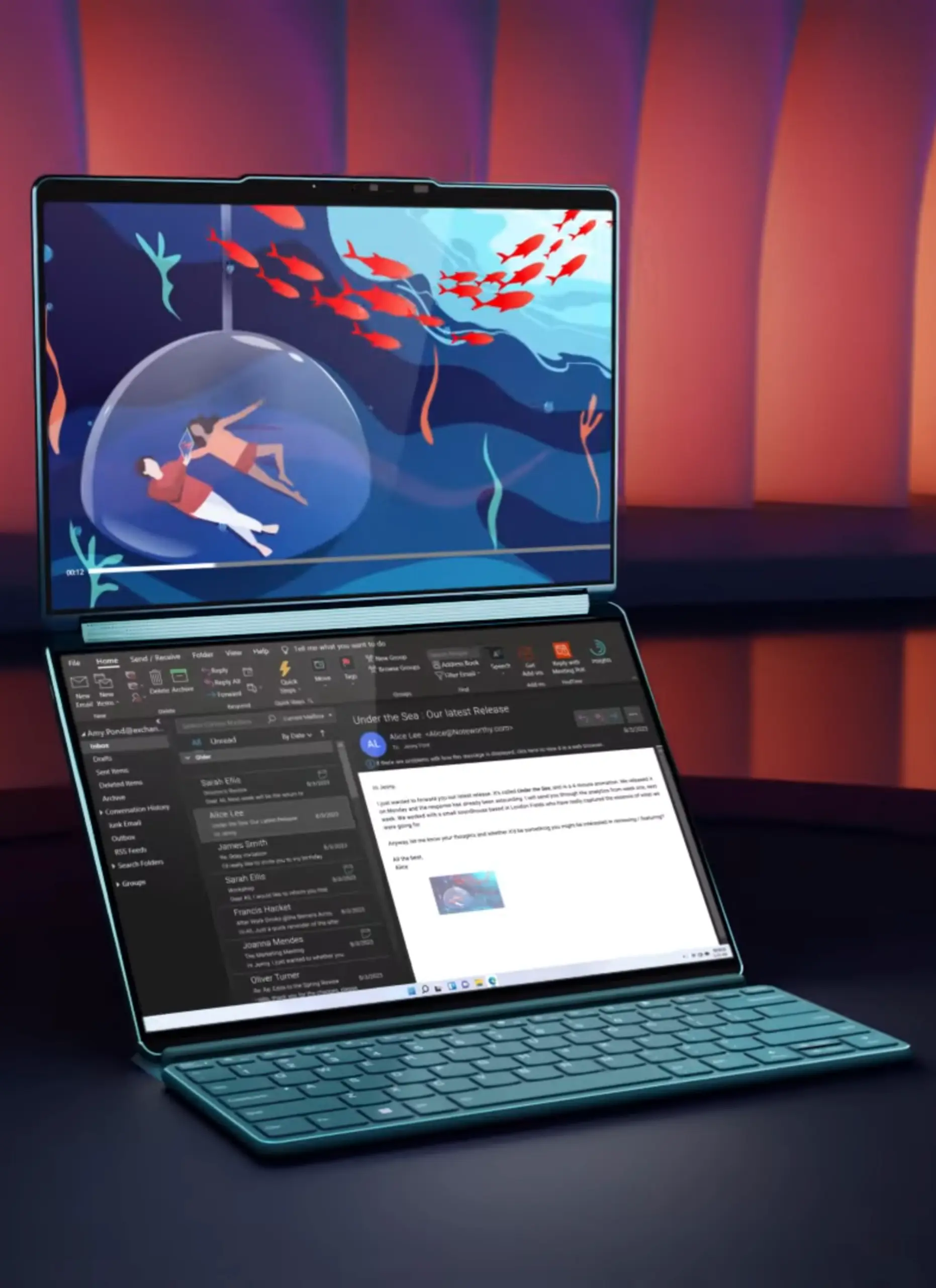 Lenovo YogaBook 2‑in‑1 laptop tablet